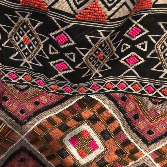 LOVESTITCH BEADED BOHO SHOULDER PURSE - Picture 4 of 7